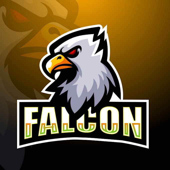 create eye catching wonderful falcon logo