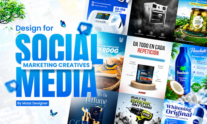 do social media marketing creatives using art direction