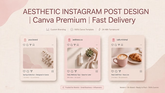 design aesthetic instagram posts for business
