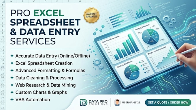be your data entry and excel expert