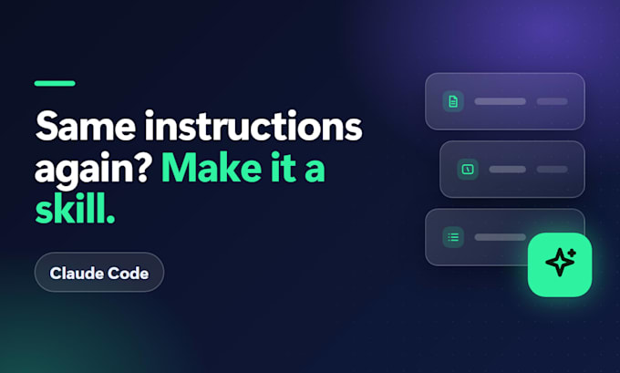 build custom claude code skills and project setup for your team