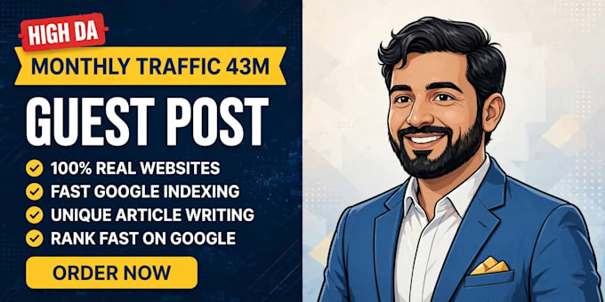 publish high da guest post with dofollow seo backlink