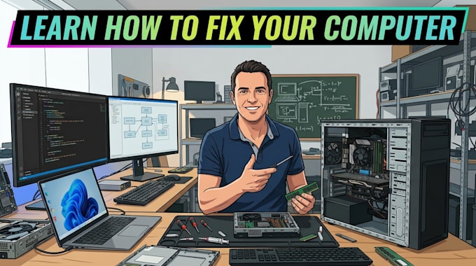 teach you computer hardware and software