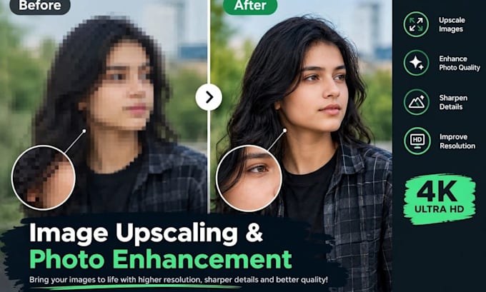 enhance photos, upscale images, and fix blurry pictures