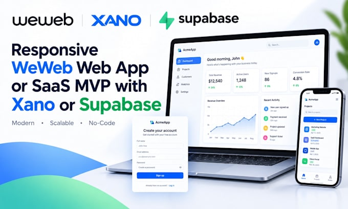 convert your figma design into a responsive weweb web app
