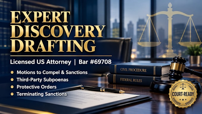 draft a powerful motion to compel discovery with sanctions and proposed order