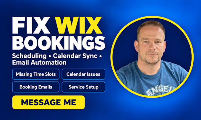 fix wix bookings, calendar sync, appointment scheduling and email automation