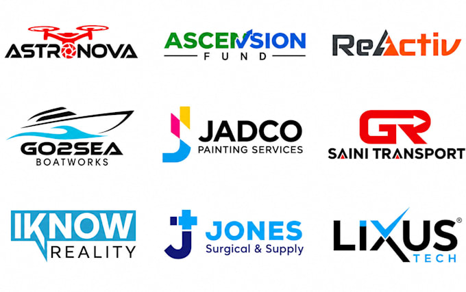 do custom minimalist wordmark, typography, lettermark, text logo design