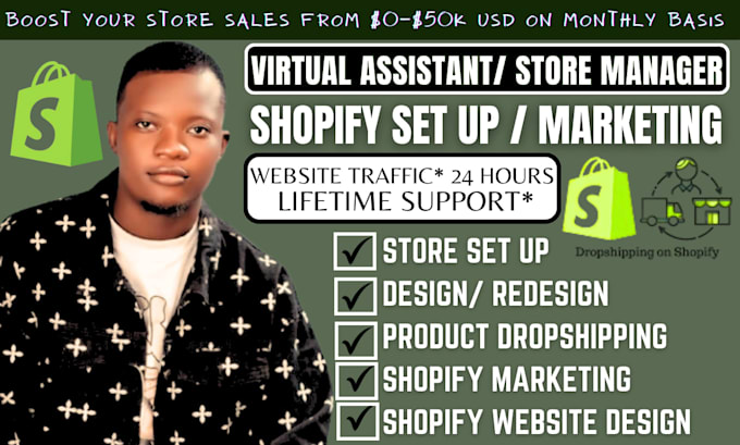 setup shopify store design shopify website and configuration