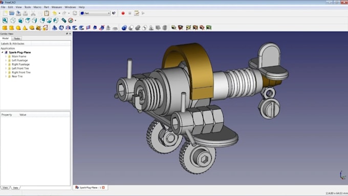 create freecad 3d cad models and assemblies for manufacturing