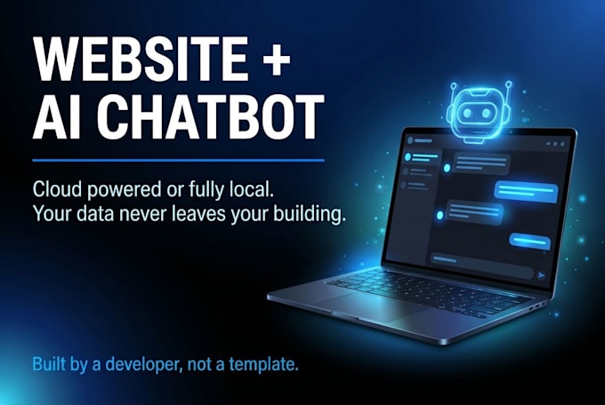 build a website with ai chat bot for you local and cloud