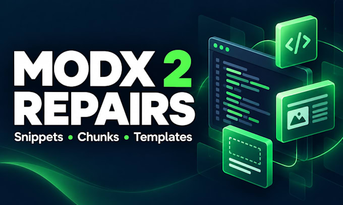 fix modx revolution 2 website errors and PHP snippets