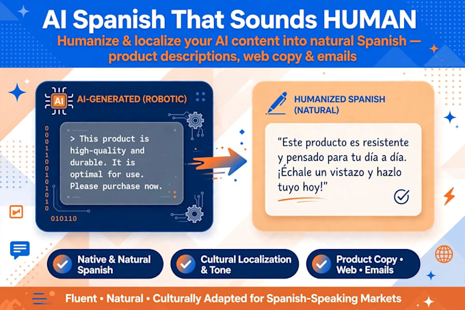 humanize and localize your ai content into natural spanish