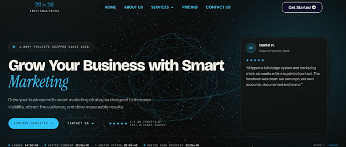 design a premium wordpress website with modern animations