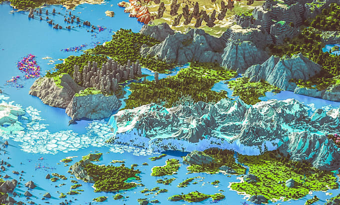 create custom minecraft terrain maps, survival worlds and minecraft modpack