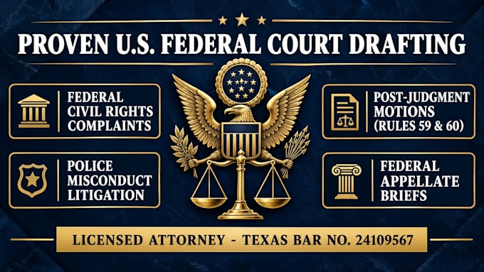 draft post judgment motions under rules 59 and 60