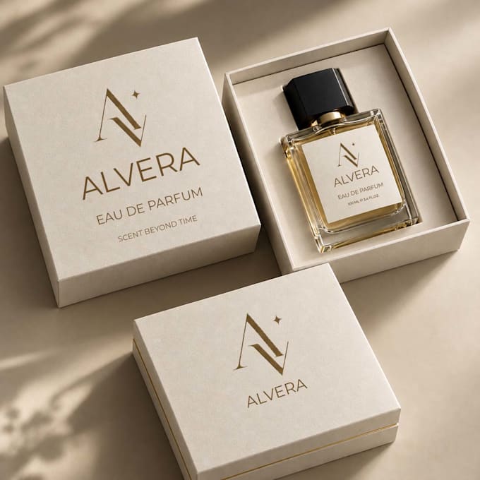 do premium perfume bottle packaging and box design