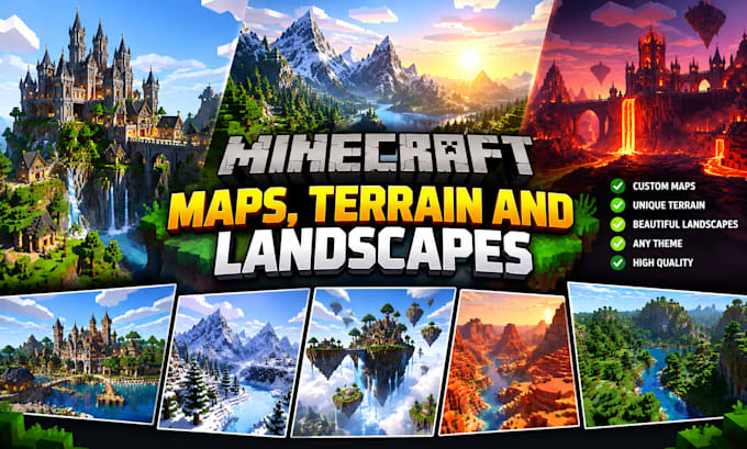 create custom minecraft maps, terrain and landscapes