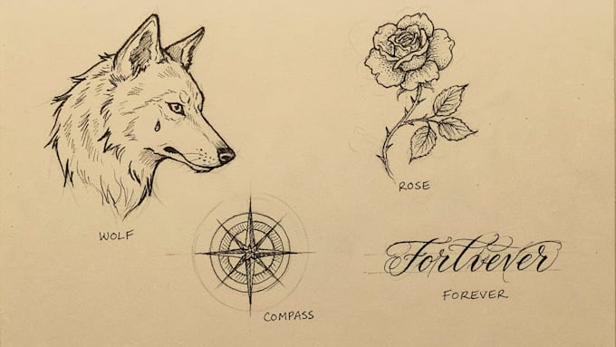 create a custom tattoo sketch designs