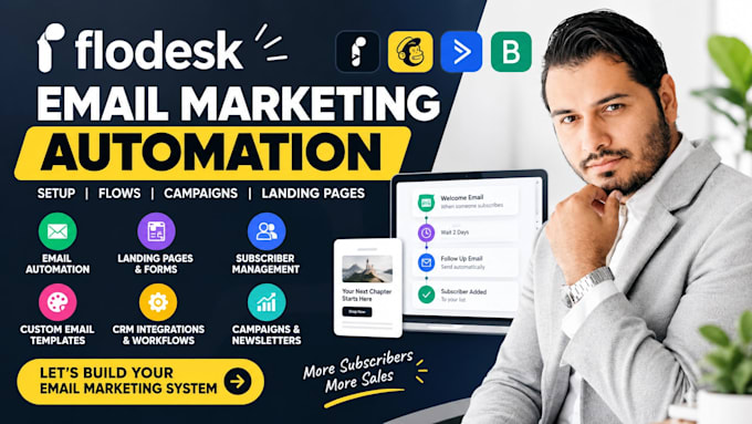 automate flodesk, mailchimp, activecampaign, brevo and email workflows
