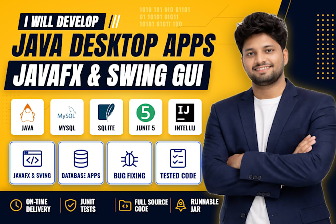 develop java desktop application, javafx and swing gui with mysql database