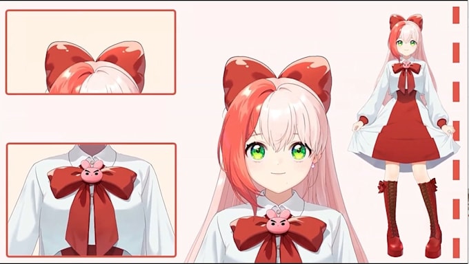 design and rig 2d vtuber model, live2d vtuber rigging, vtuber commission
