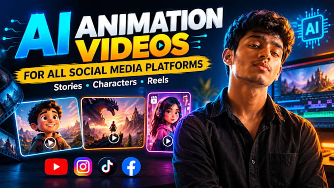create ai animated videos for social media platforms