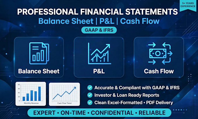 prepare financial statements balance sheet and cash flow