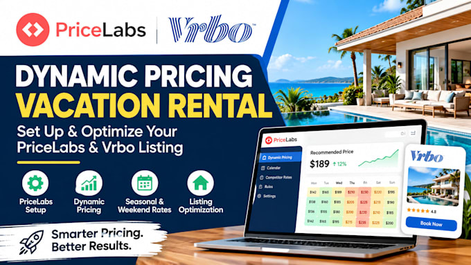 set up and optimize airbnb or vrbo listing with pricelabs