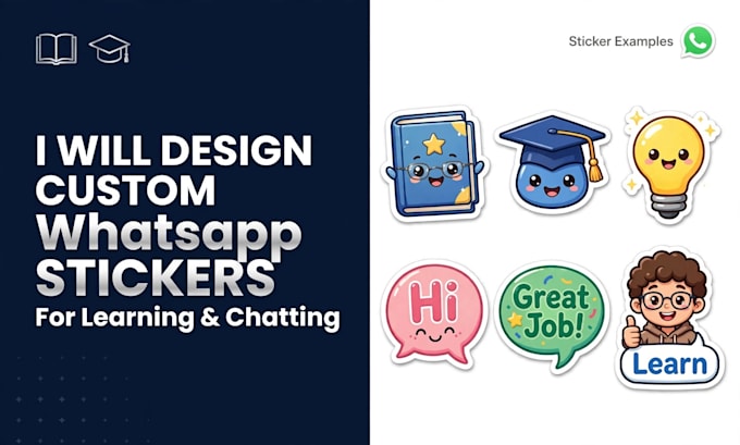 create whatsapp sticker for learning and chatting