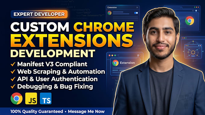 build a custom chrome extension for web automation