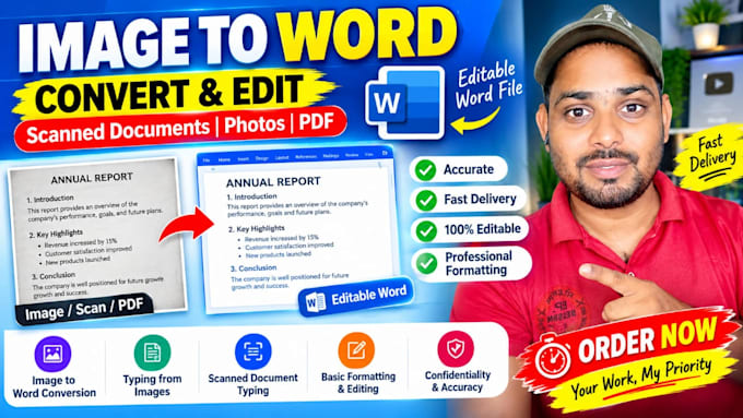 convert scanned images into editable word document