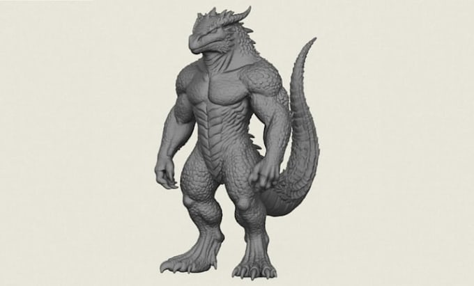 create realistic 3d monster and creature character models