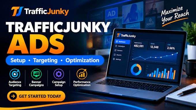 design professional trafficjunky banners and setup campaign