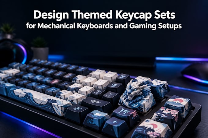 design themed keycap sets for mechanical keyboards and gaming setups