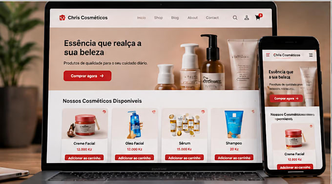 create a modern responsive website using HTML and CSS