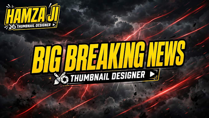design viral urdu english  hindi youtube thumbnails for news