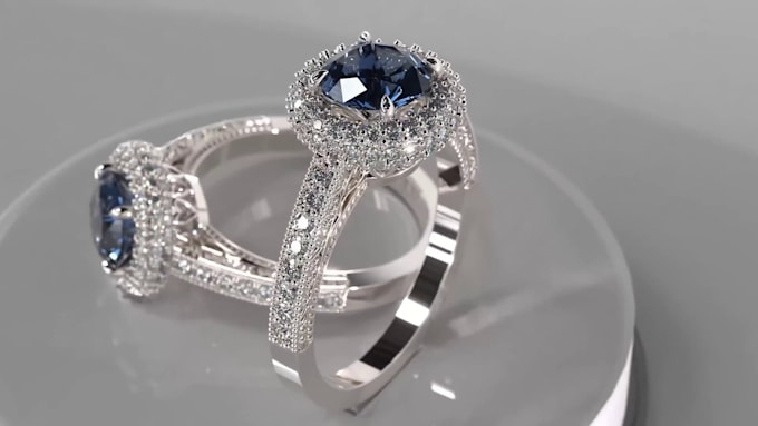 create 3d jewelry animation and rotating product videos