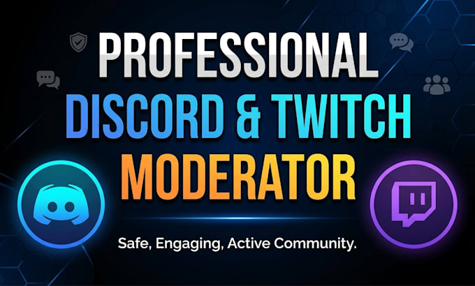 be your professional discord server and twitch chat moderator