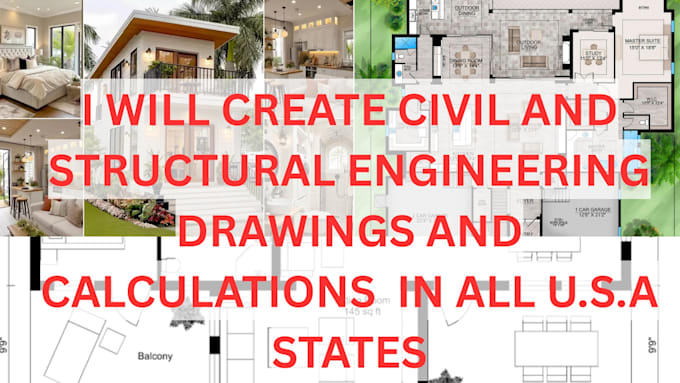 create civil and structural engineering drawings and calculations