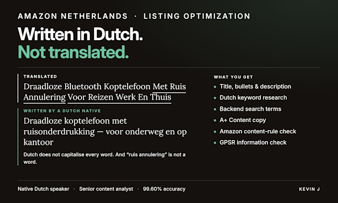 write and optimize your amazon netherlands listing in native dutch