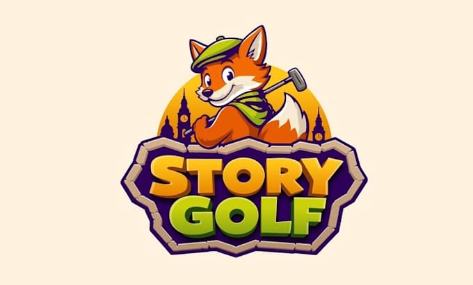 design mini golf museum story golf logo