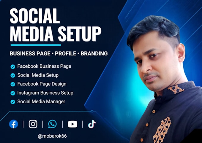 do social media account create and setup