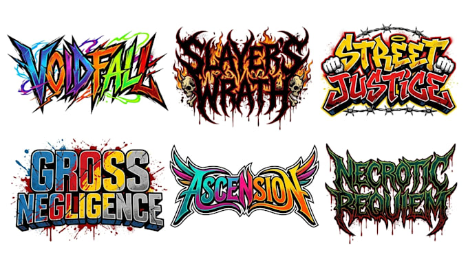 create bold hardcore crossover thrash metallic hardcore logo