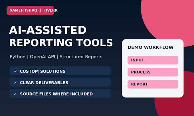 build ai assisted reporting tools using python and openai