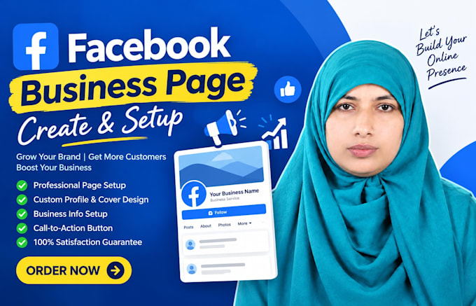 create and professionally set up your facebook page