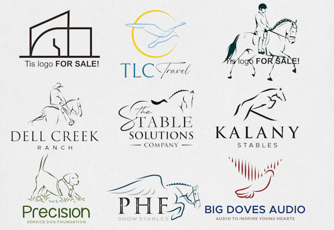 design create horse logo animations intros