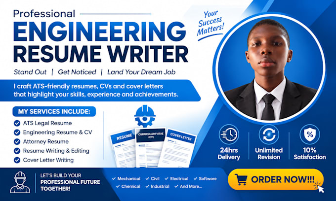 write professional engineering resumes and cvs