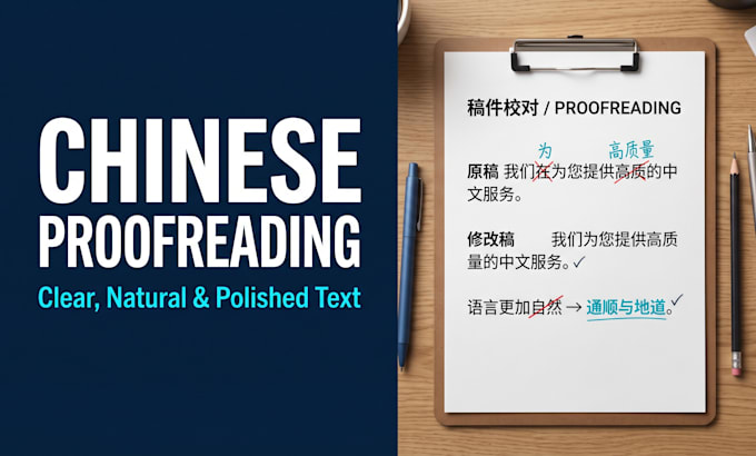 proofread and edit chinese text as a native speaker