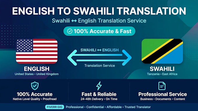 translate english to swahili,